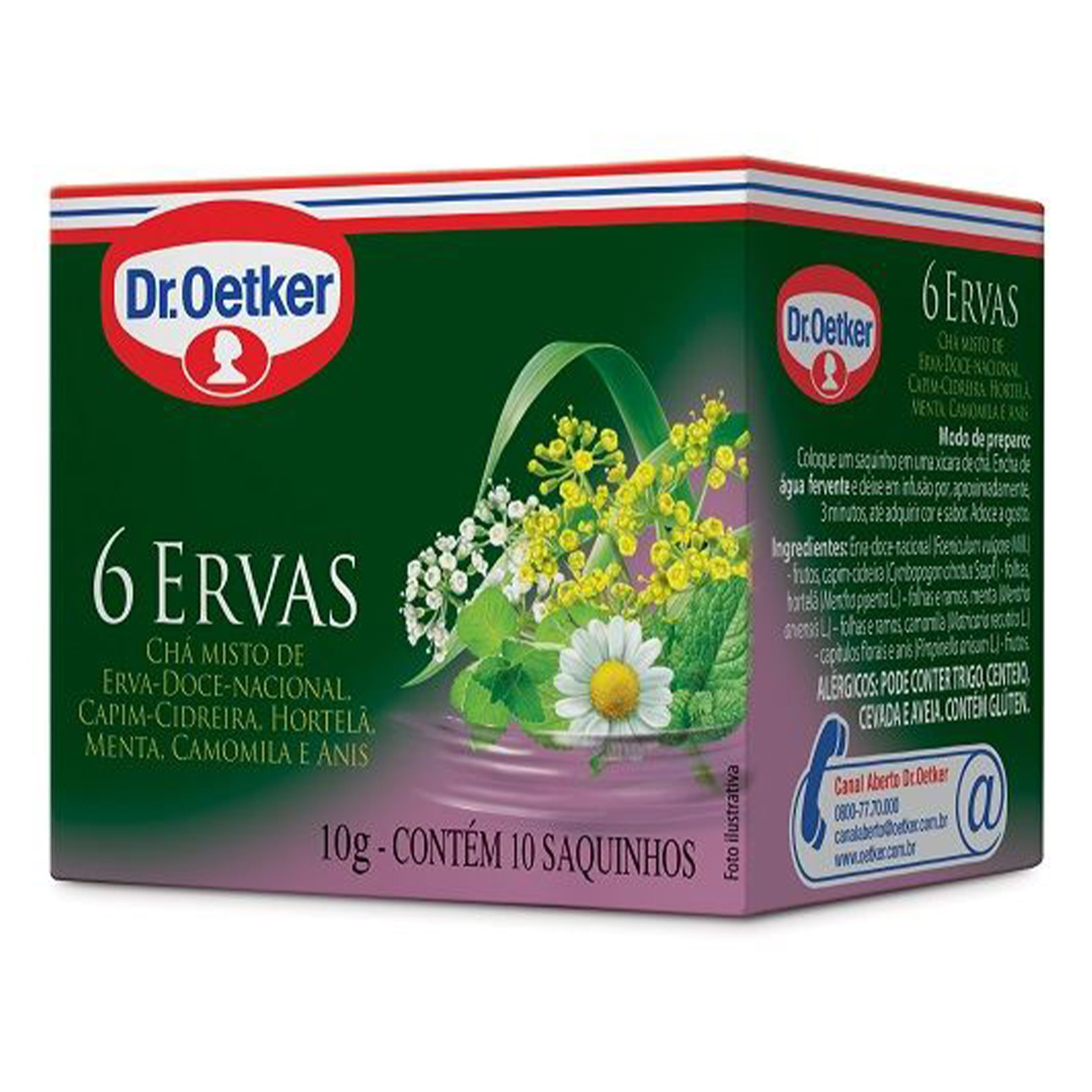 Dr.Oetker Chá de Ervas (10 Saquetas)