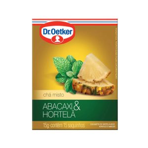 Dr. Oetker Chá Misto - Abacaxi e Hortelã (15 saquetas)