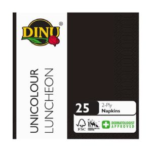 Guardanapo Dinu Luncheon 2F - Black 25 Unid