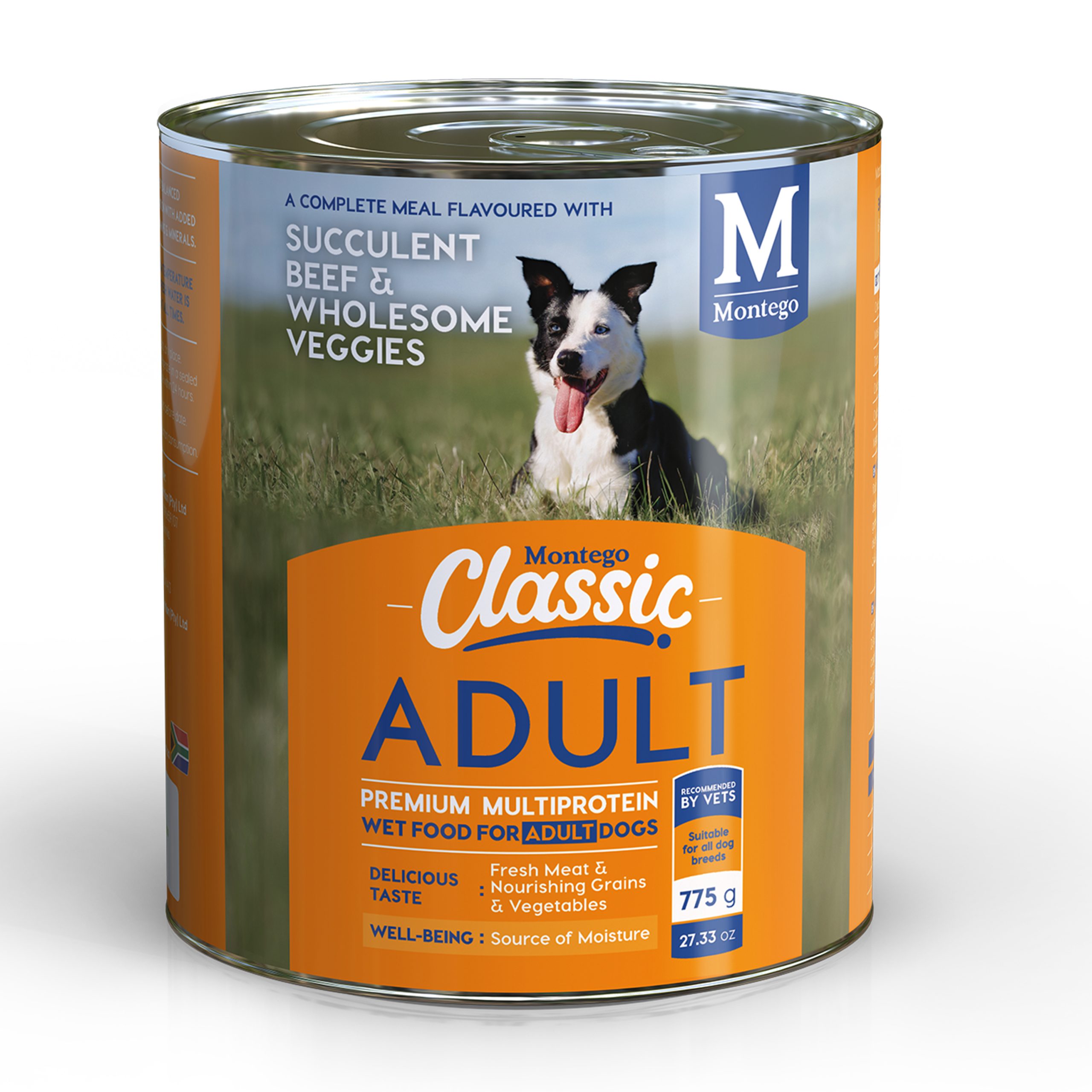 Montego Classic Comida de Cão Adulto Sabor Carne/Veget. (775g)