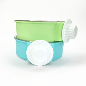 Pet bowl (verde & azul)