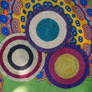 Jogo de 6 Bases de Palha